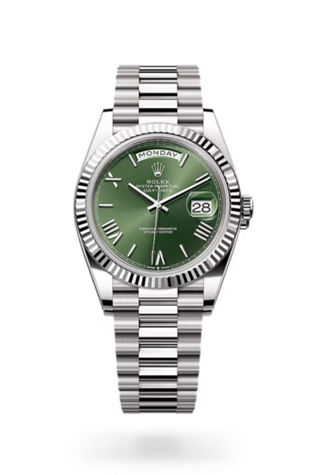 Day-Date 40  Oyster, 40 mm, white gold