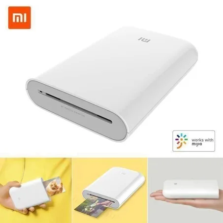 Xiaomi Imprimante Photo Portable Mini Pocket Imprimante Version Internationale-Blanc