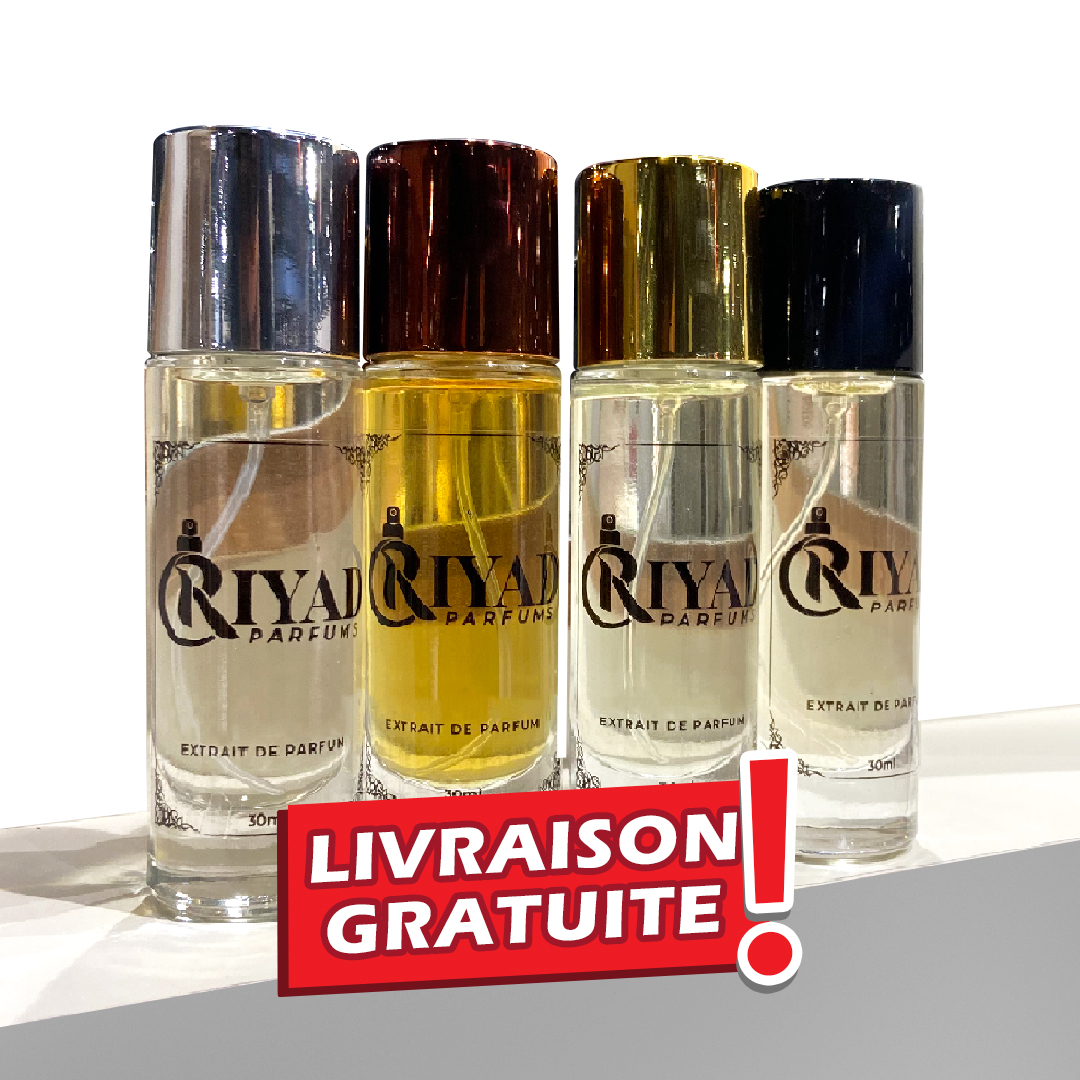 Pack 4 parfums + livraison gratuite