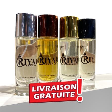 Pack 4 parfums + livraison gratuite