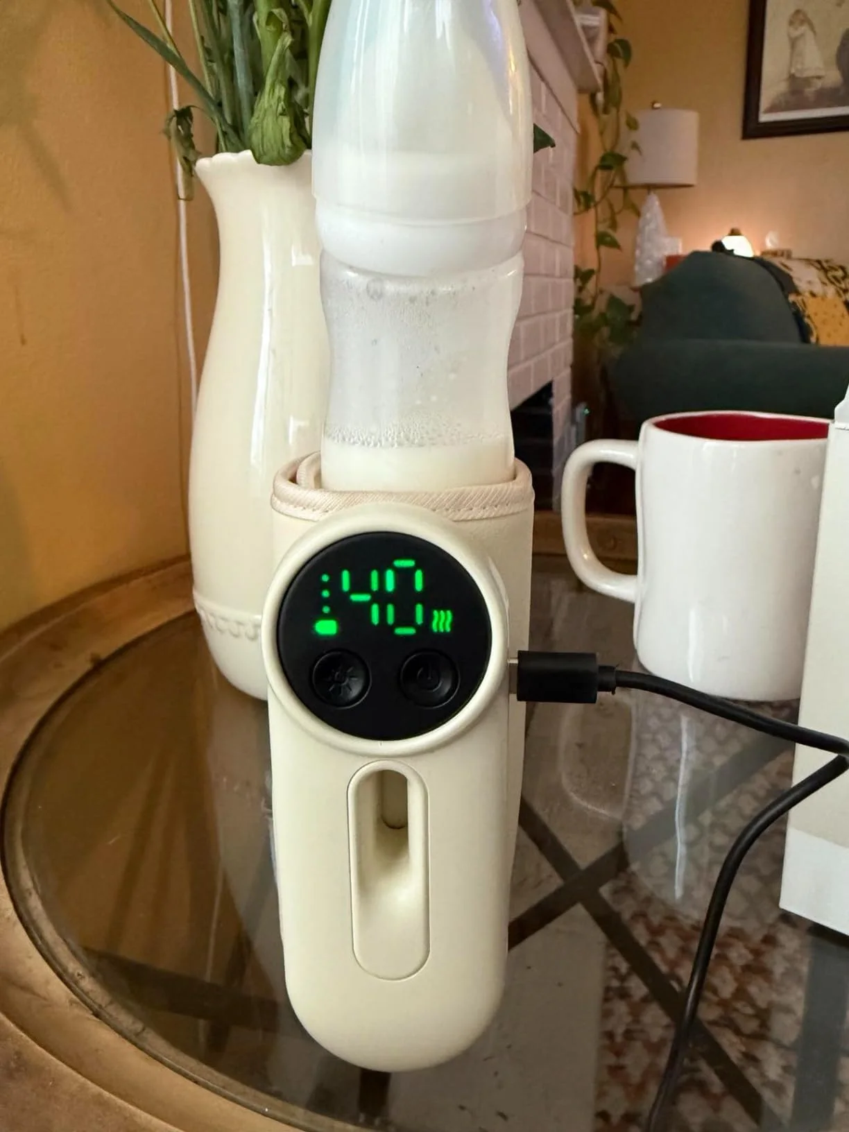 جهاز تدفئة زجاجات الرضاعة المحمول