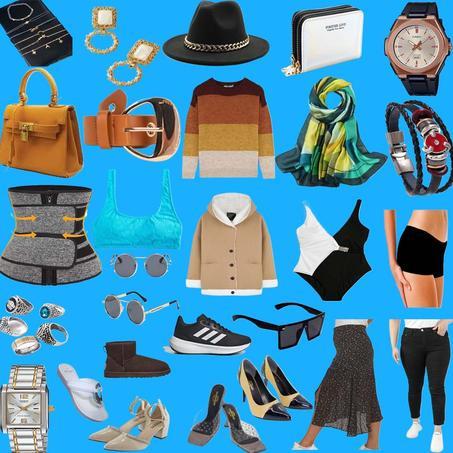 الملابس والأحذية والمجوهرات