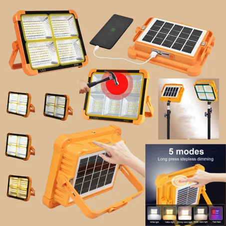 Projecteur solaire portable rechargeable