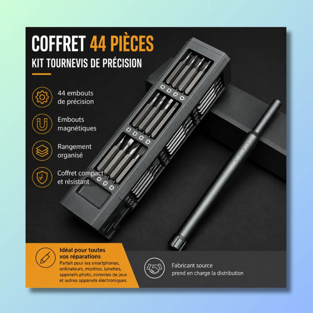 Tournevis Électrique de Précision 44-en-1
