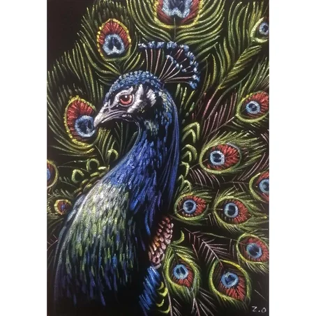 Pavo Real Majestuoso