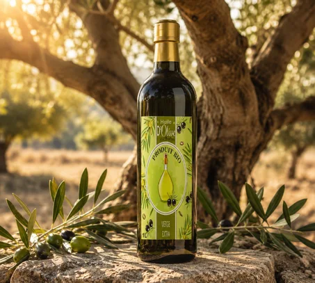Huile d'olive vierge extra                                                                                            زيت الزيتون البكر الممتاز