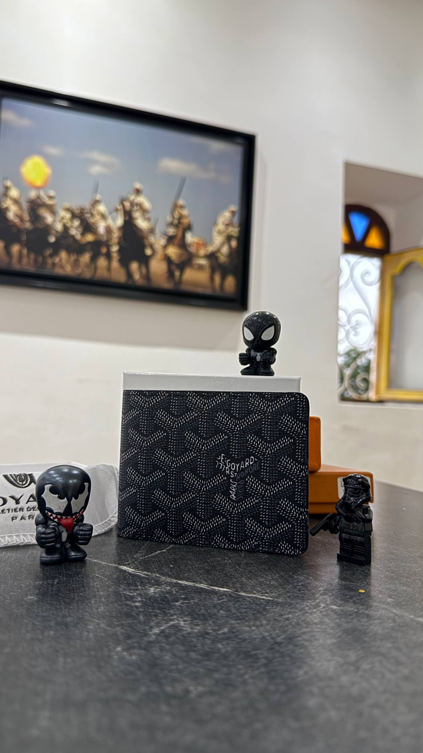 PORTE MONNAIE GOYARD PARIS BLACK