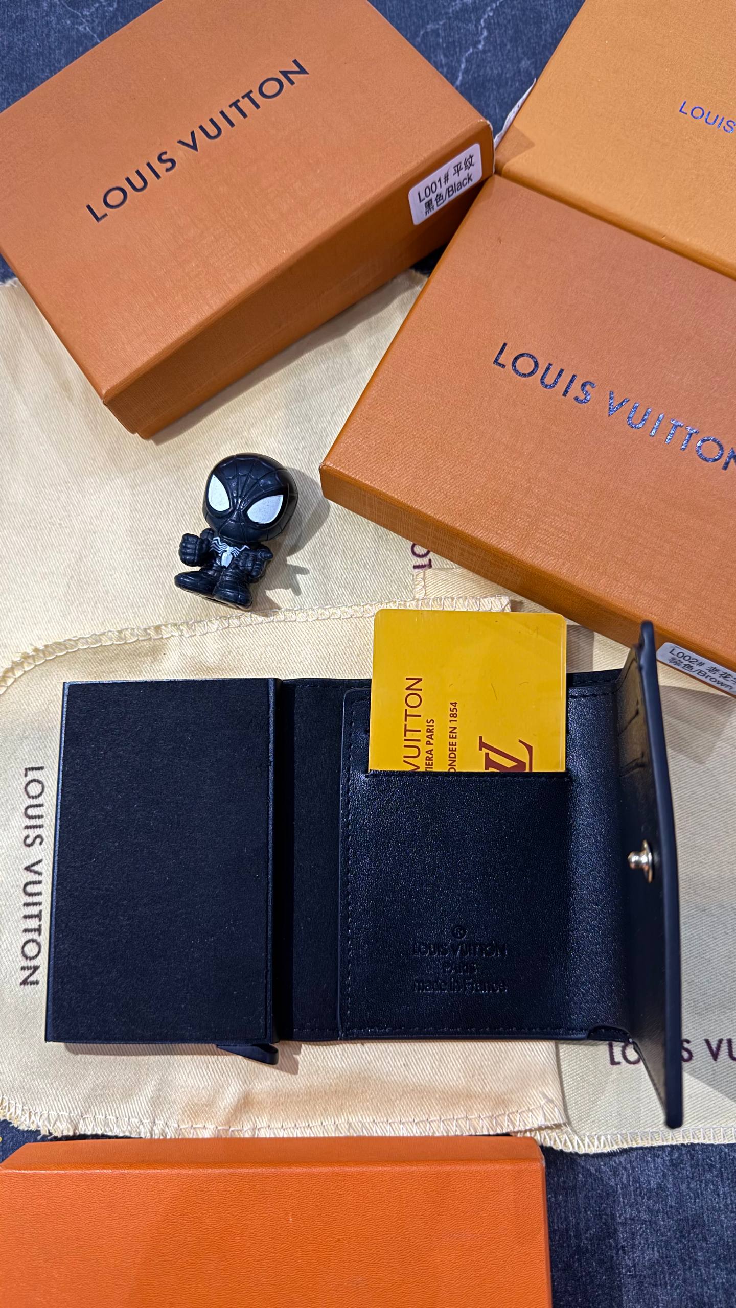PORTE CARTE LOUIS VUITTON MONOGRAMME BLACK