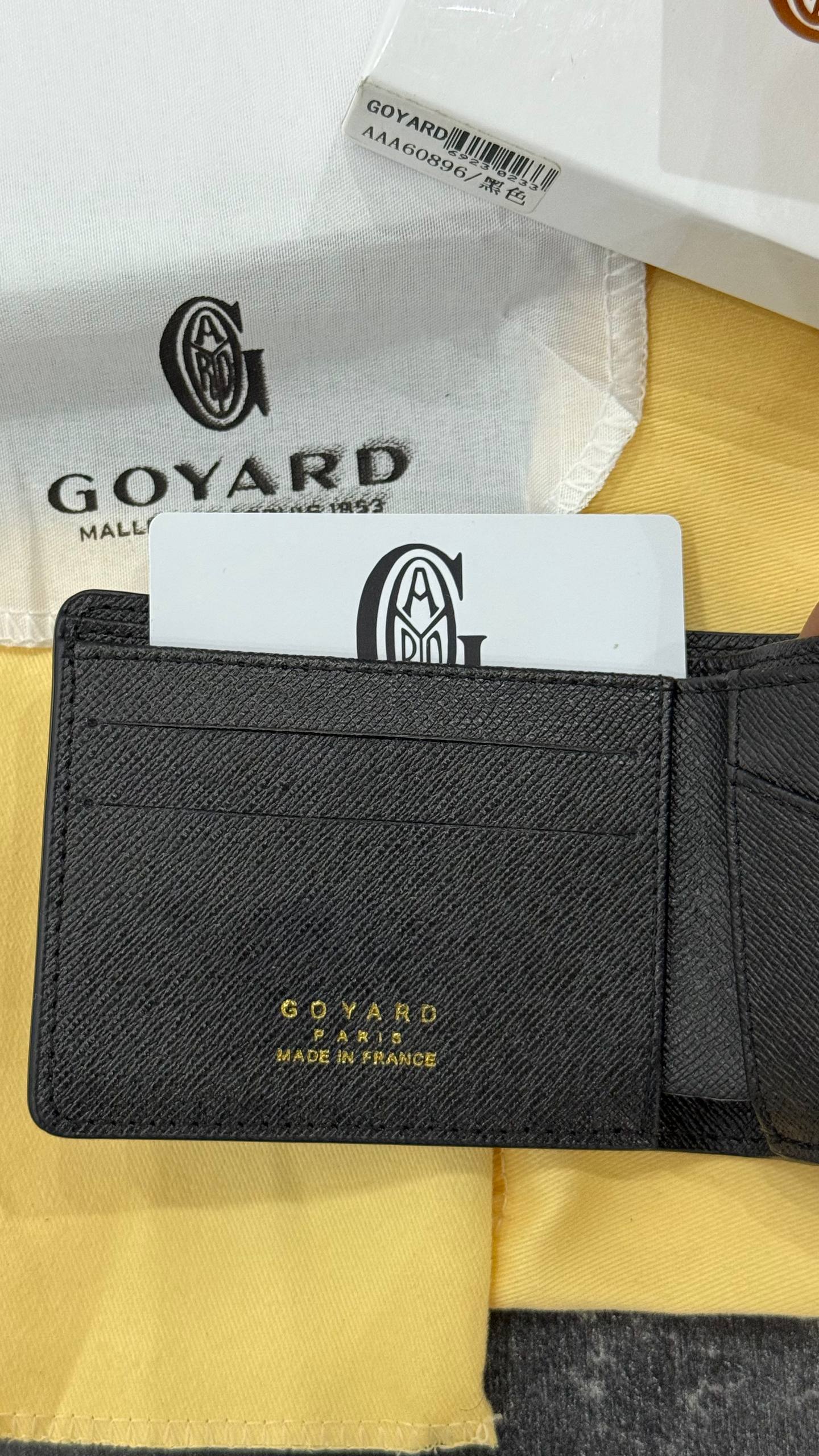 PORTE MONNAIE GOYARD PARIS BLACK