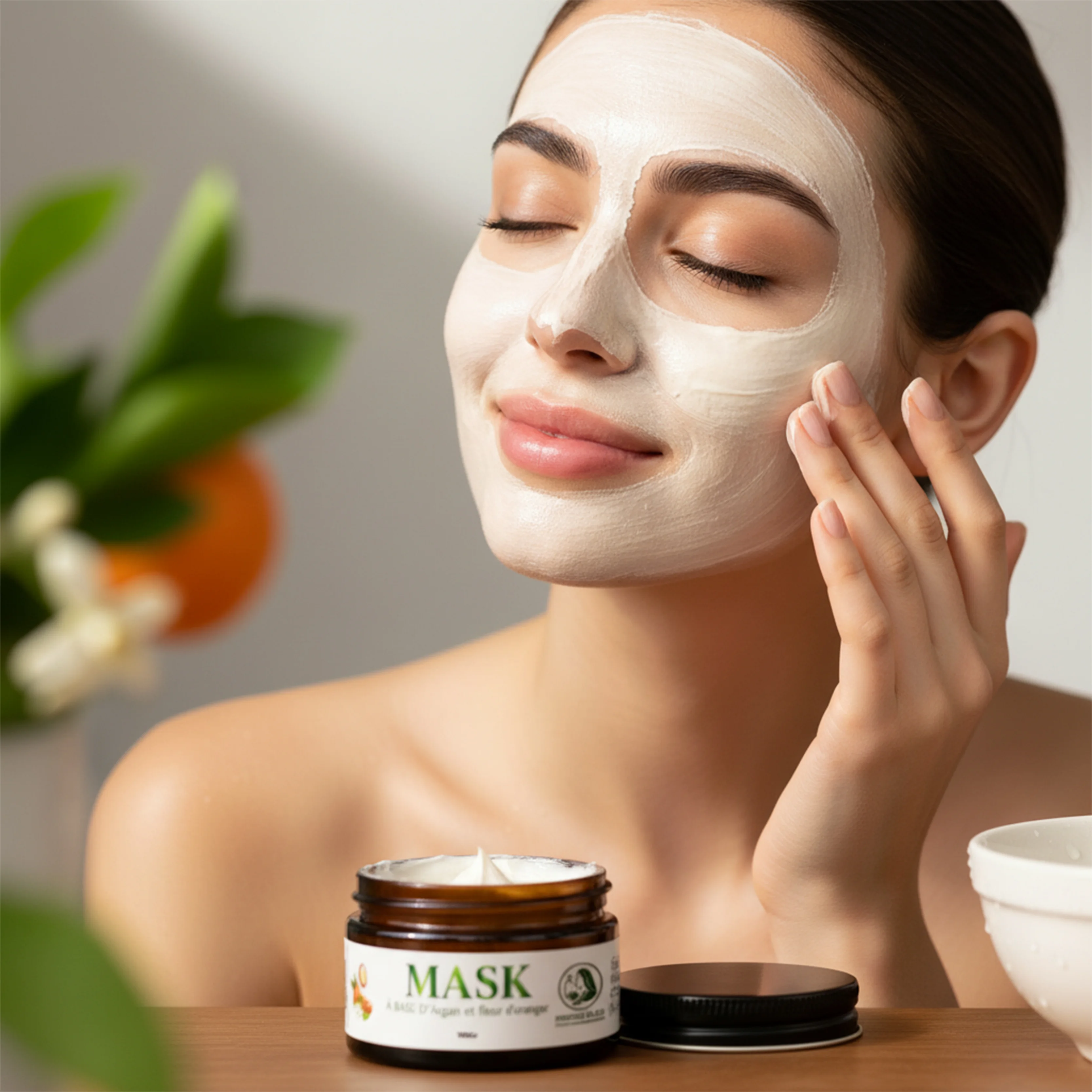 Mask argan & fleur d’oranger nourrissant – Peau douce & éclat