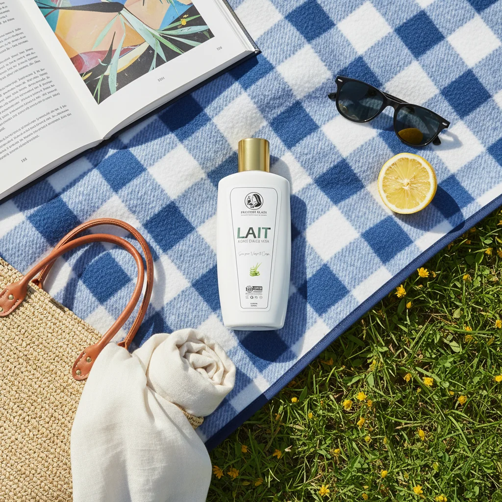Lait corporel aloe vera hydratant – Soin apaisant peau sèche & sensible