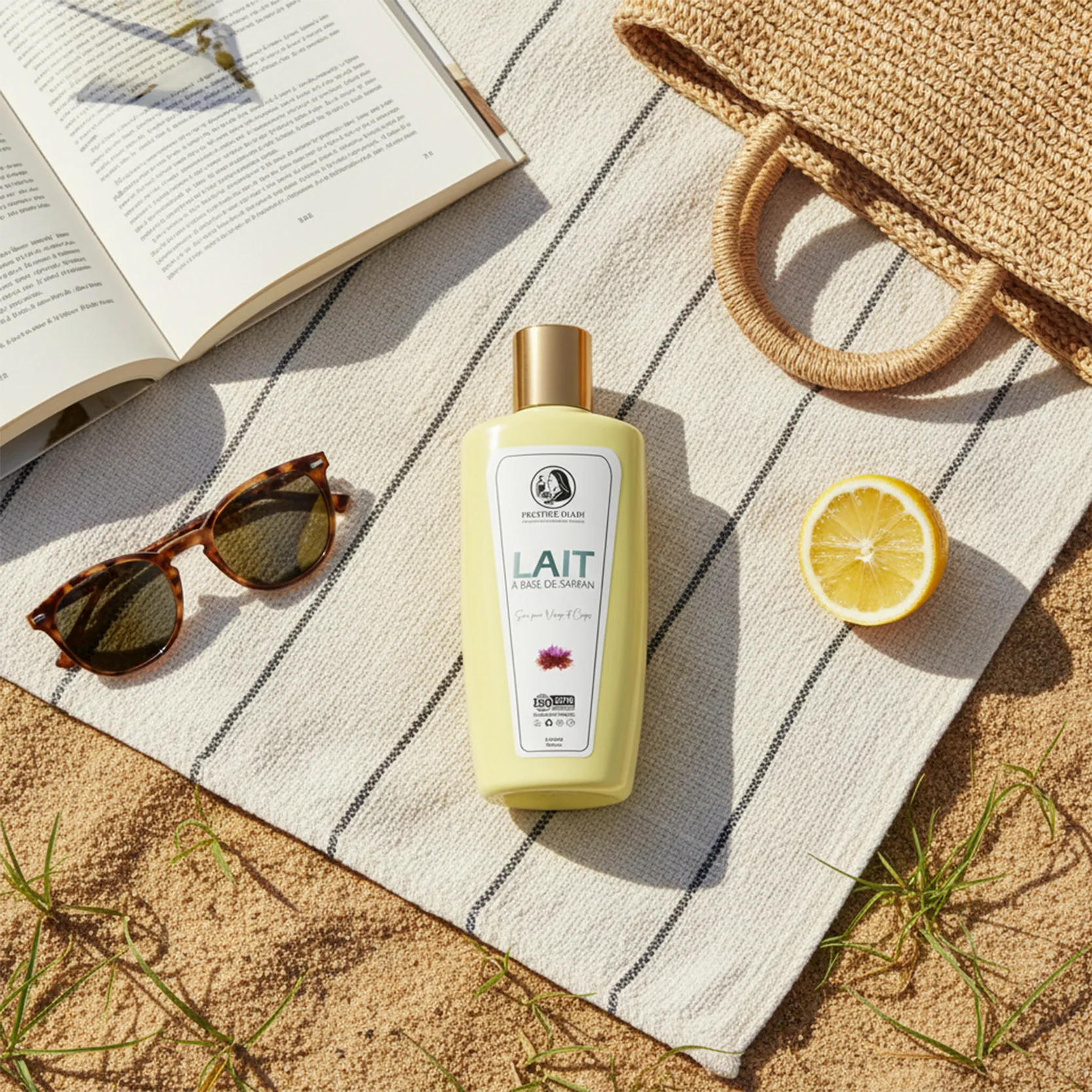 Lait corporel au safran illuminateur – Soin hydratant peau éclatante