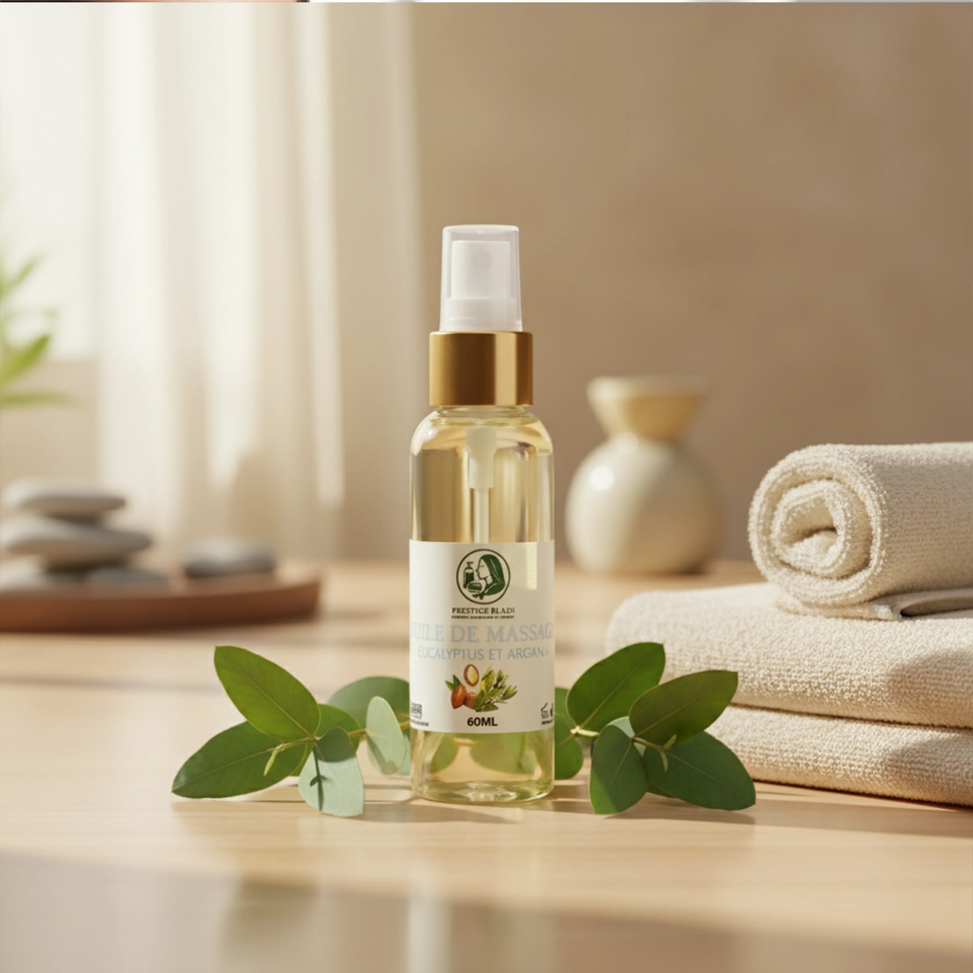 Huile de Massage Eucalyptus & Argan