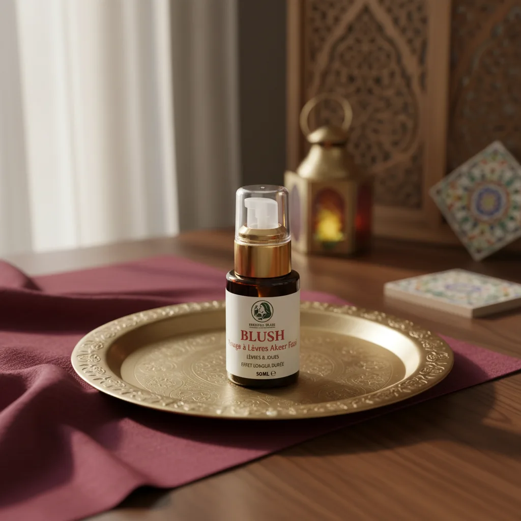 Blush & rouge à lèvres Aker Fassi naturel – Effet bonne mine lèvres & joues | Maroc