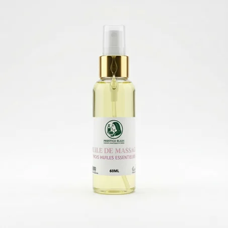 Huile de Massage aux Trois Huiles Essentielles