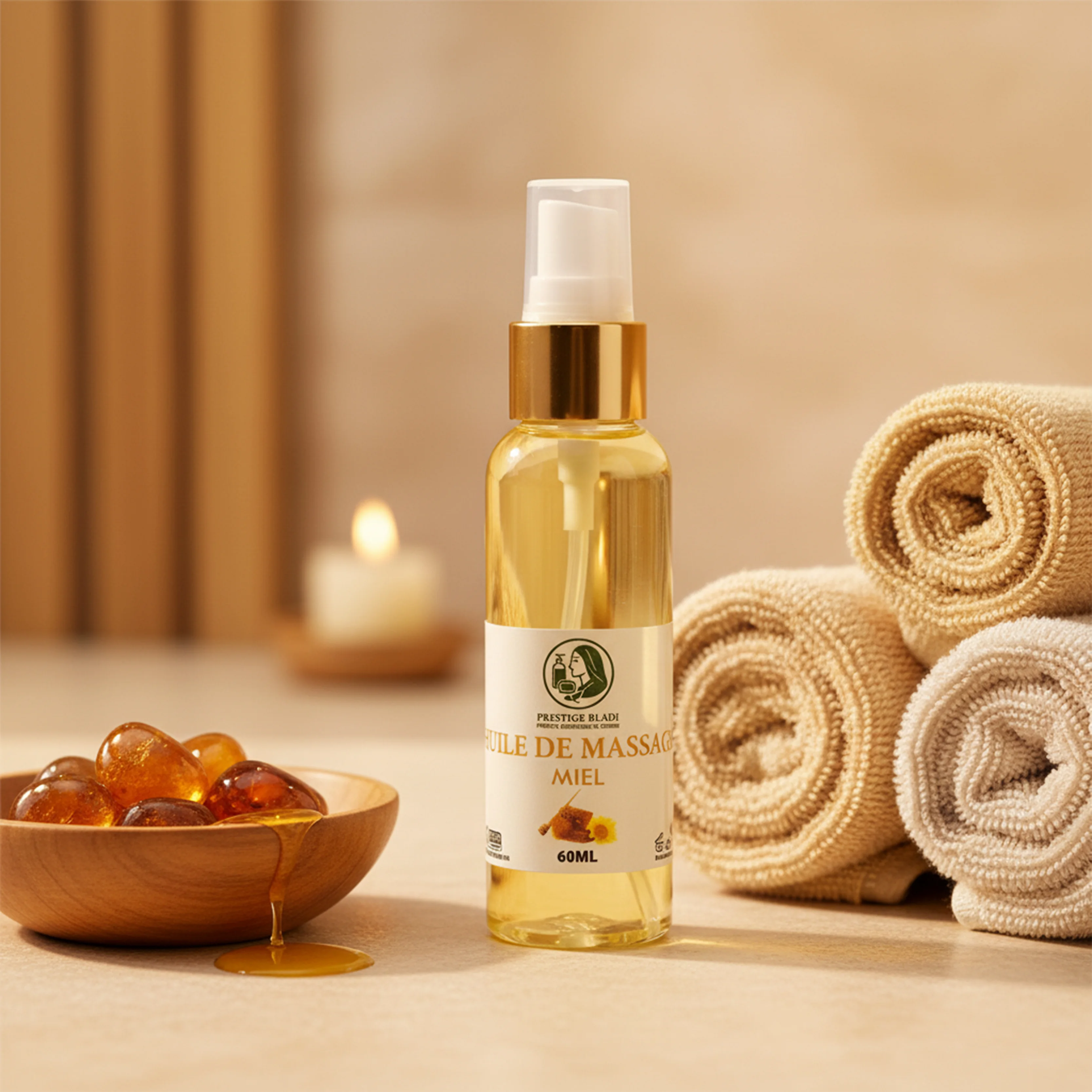 Huile de Massage au Miel