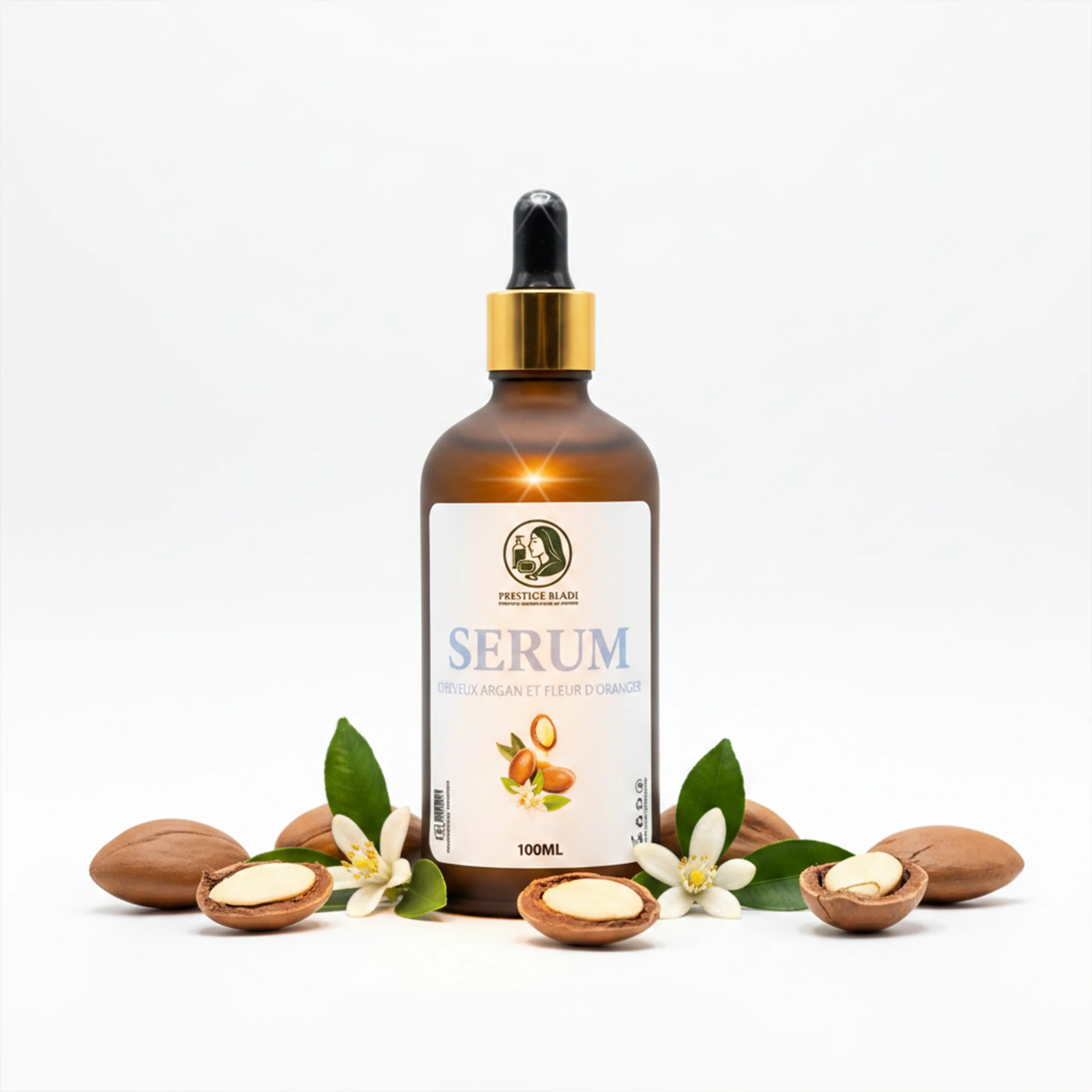 Sérum cheveux argan & fleur d’oranger – Hydratation & brillance cheveux secs