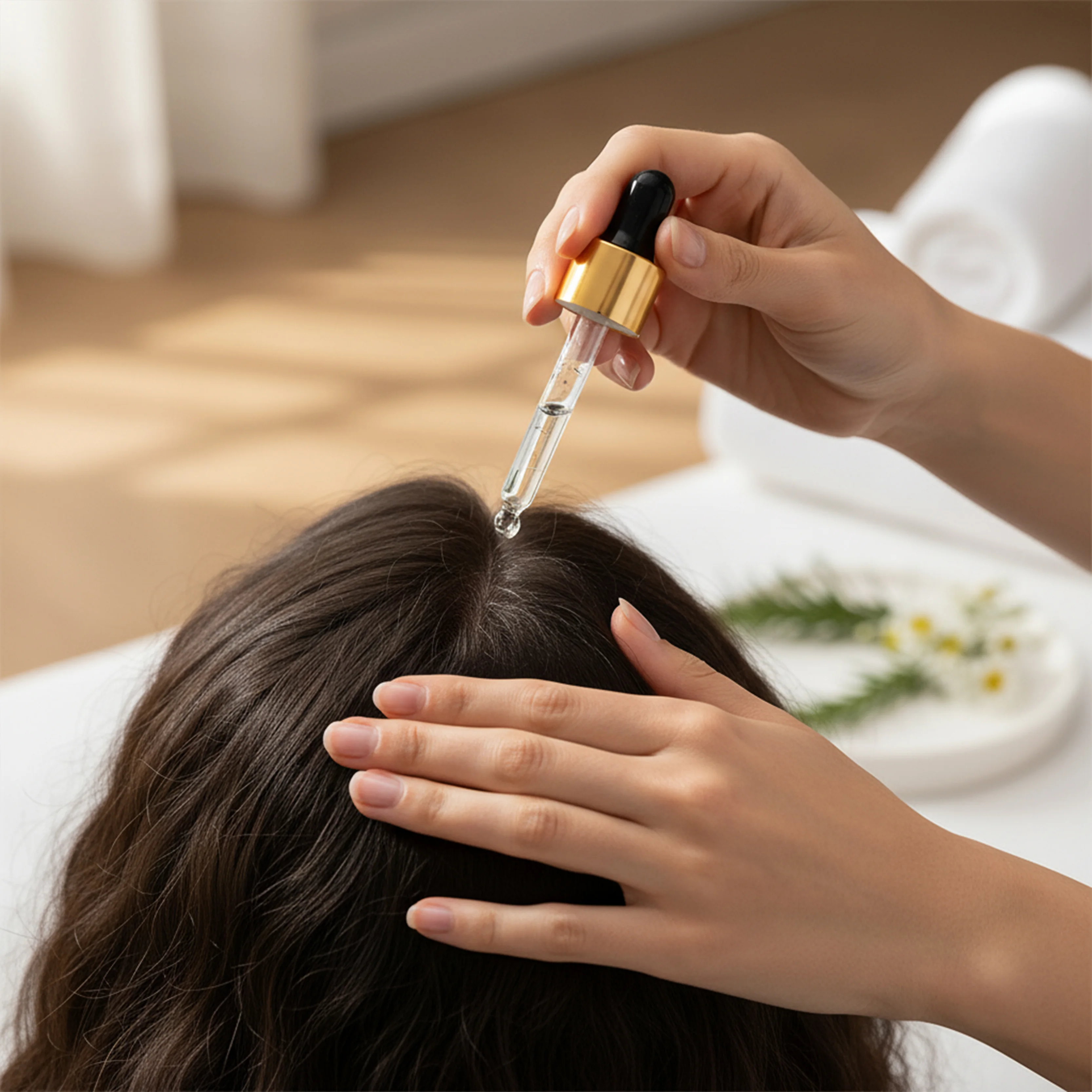 Sérum cheveux romarin – Pousse, force & cuir chevelu sain