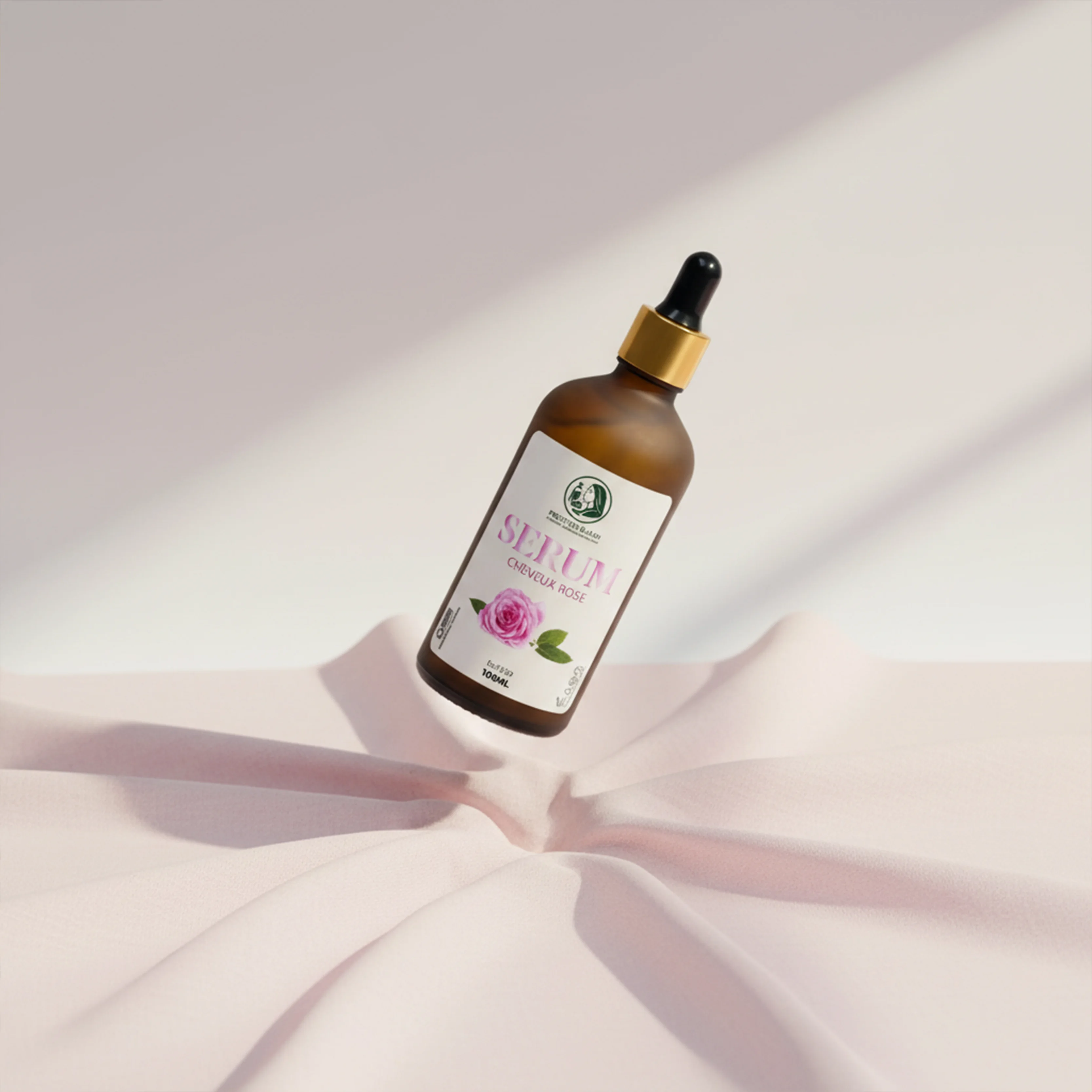 Sérum cheveux à la rose – Brillance, douceur & anti-frisottis