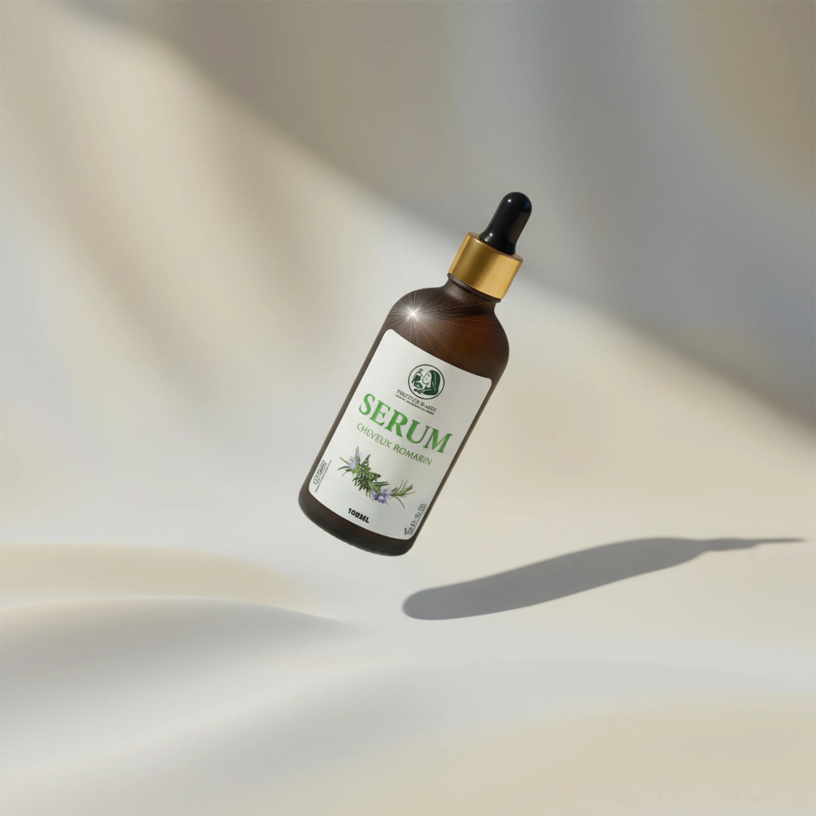 Sérum cheveux romarin – Pousse, force & cuir chevelu sain
