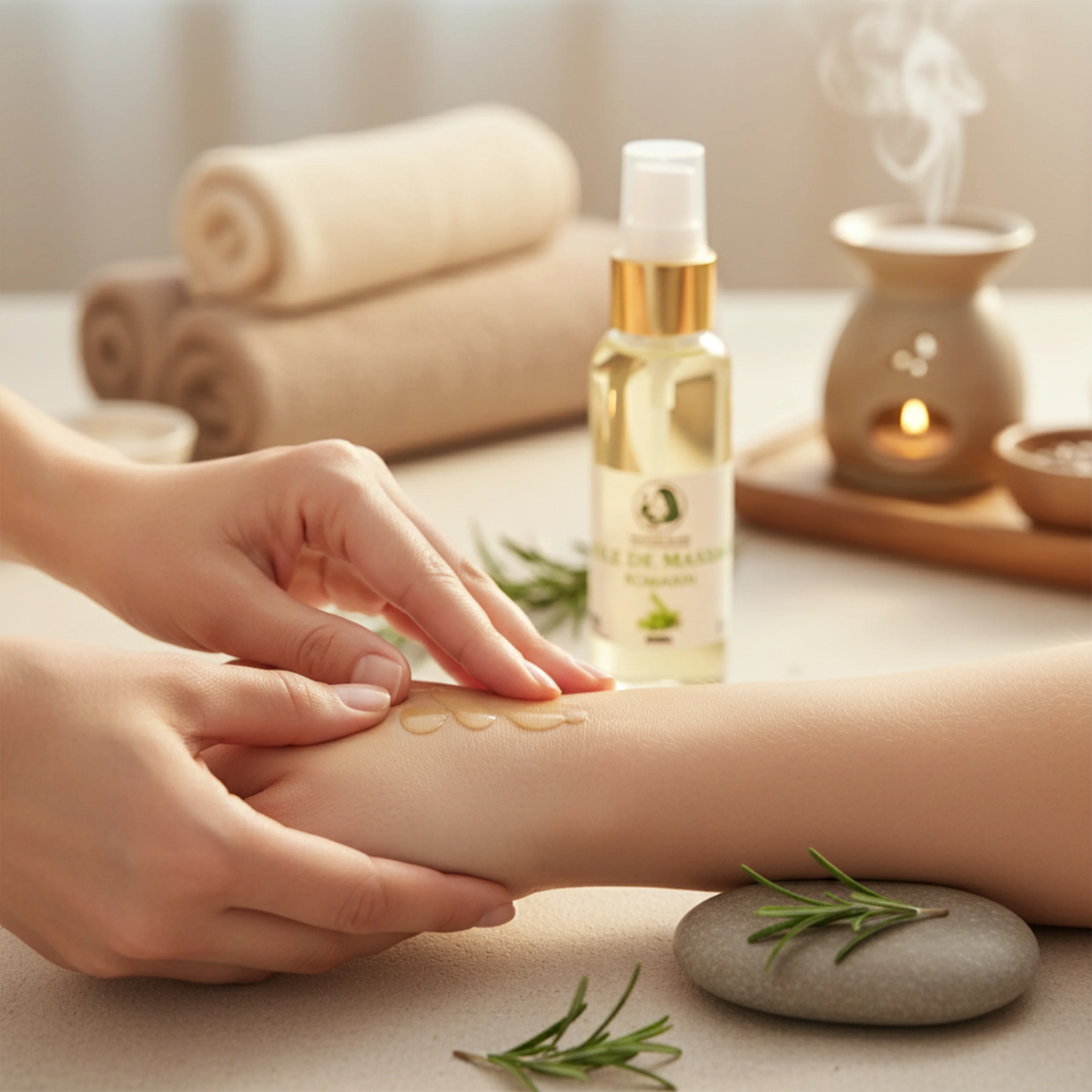 Huile de Massage au Romarin