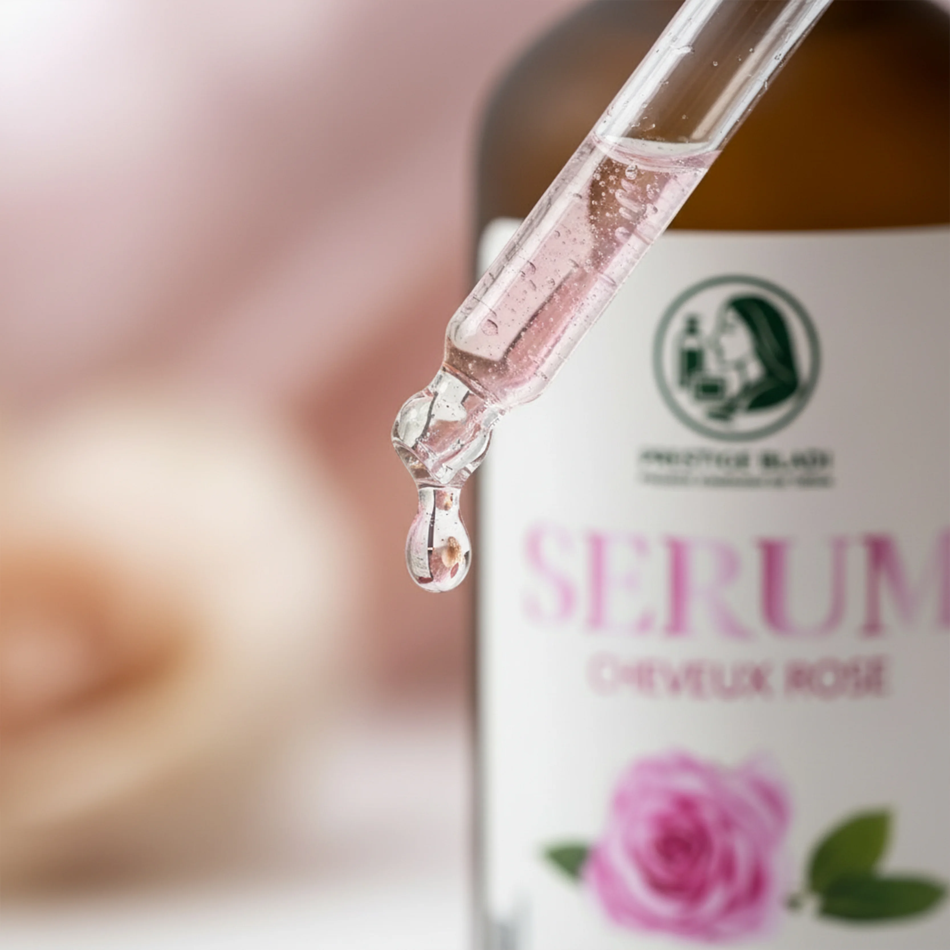 Sérum cheveux à la rose – Brillance, douceur & anti-frisottis