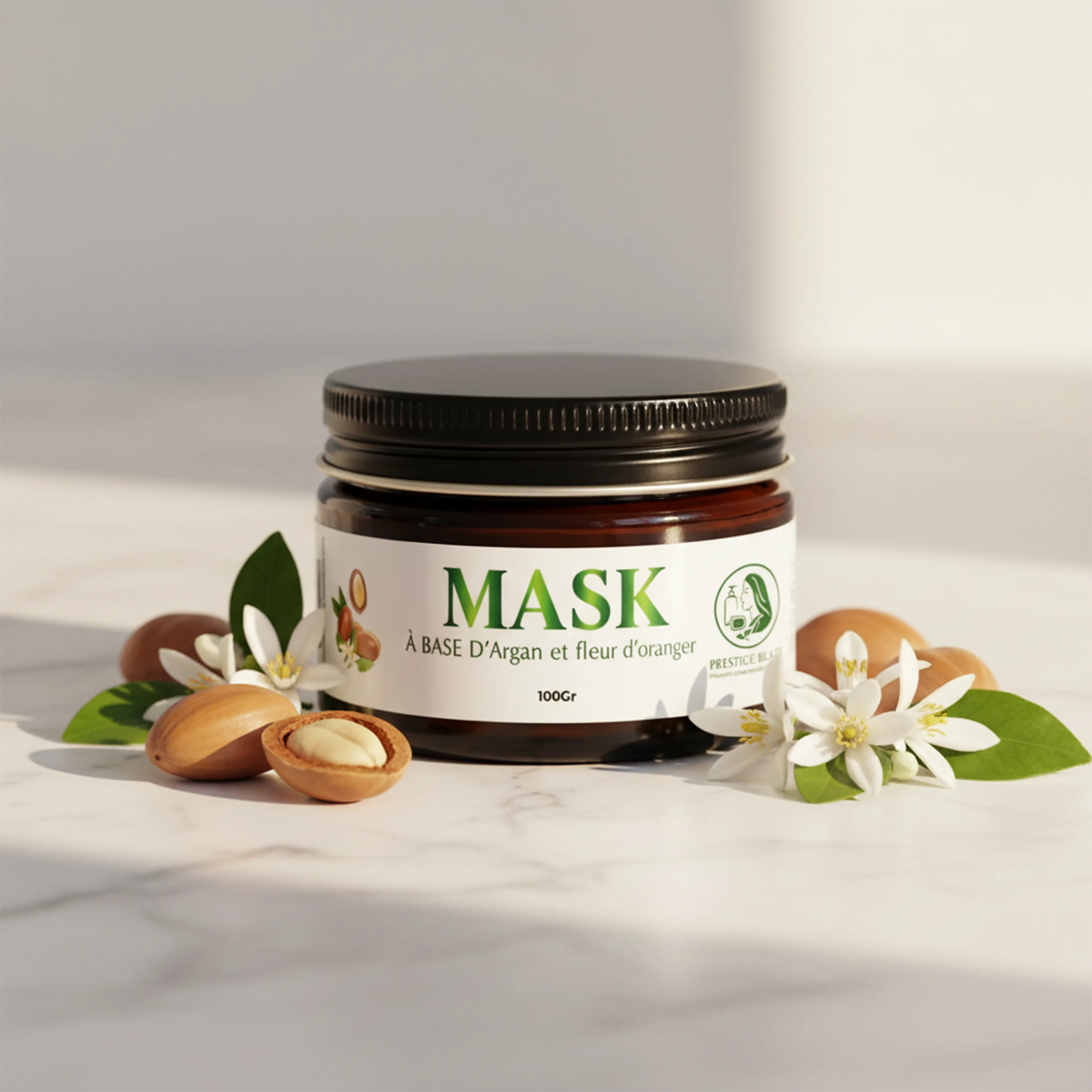 Mask argan & fleur d’oranger nourrissant – Peau douce & éclat