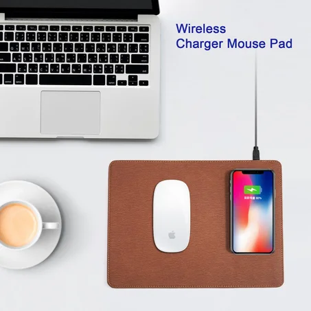 Qi wireless charging mouse pad