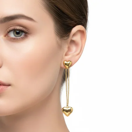 Golden Love Drop Earrings