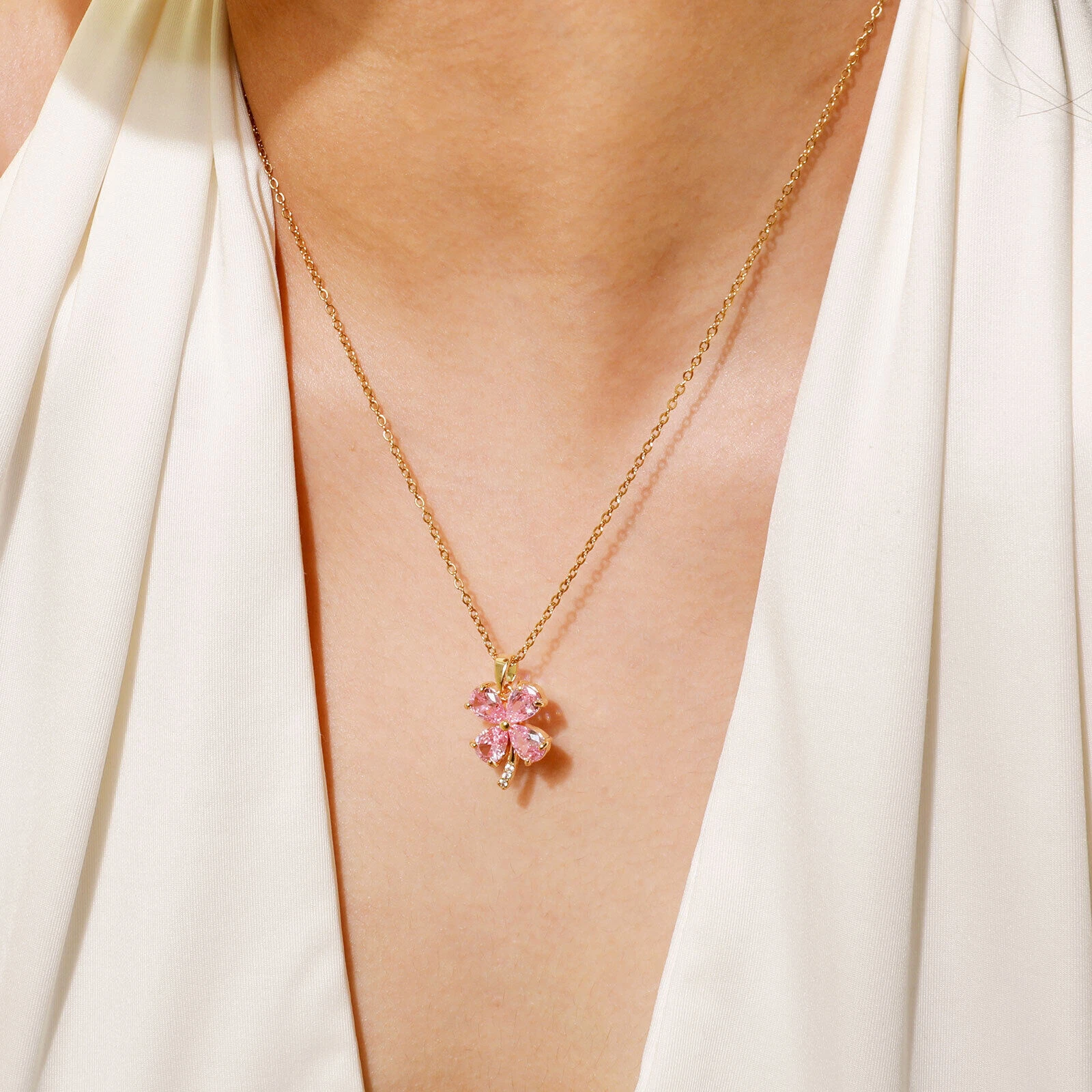 Necklaces Women, Glam Pink