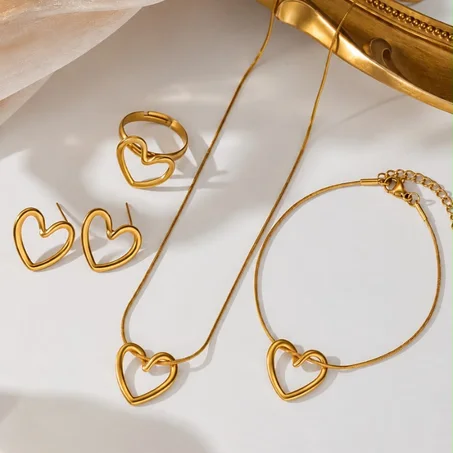 Ring, Earring, Necklace & Bracelet Set