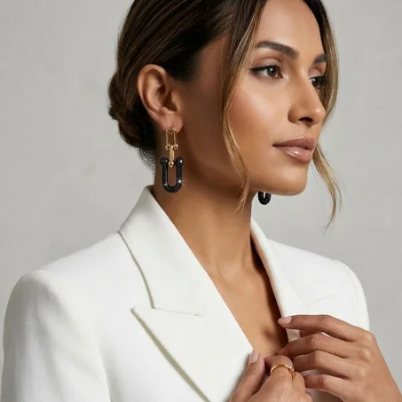Éclat Noir Earrings