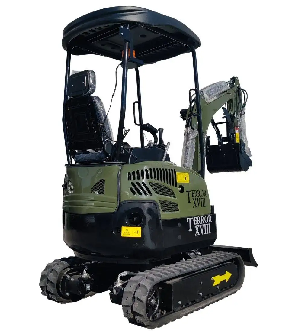 2025 4000 lb Typhon Terror XVIII Mini Excavator Rubber Track with Kubota Diesel Engine USA