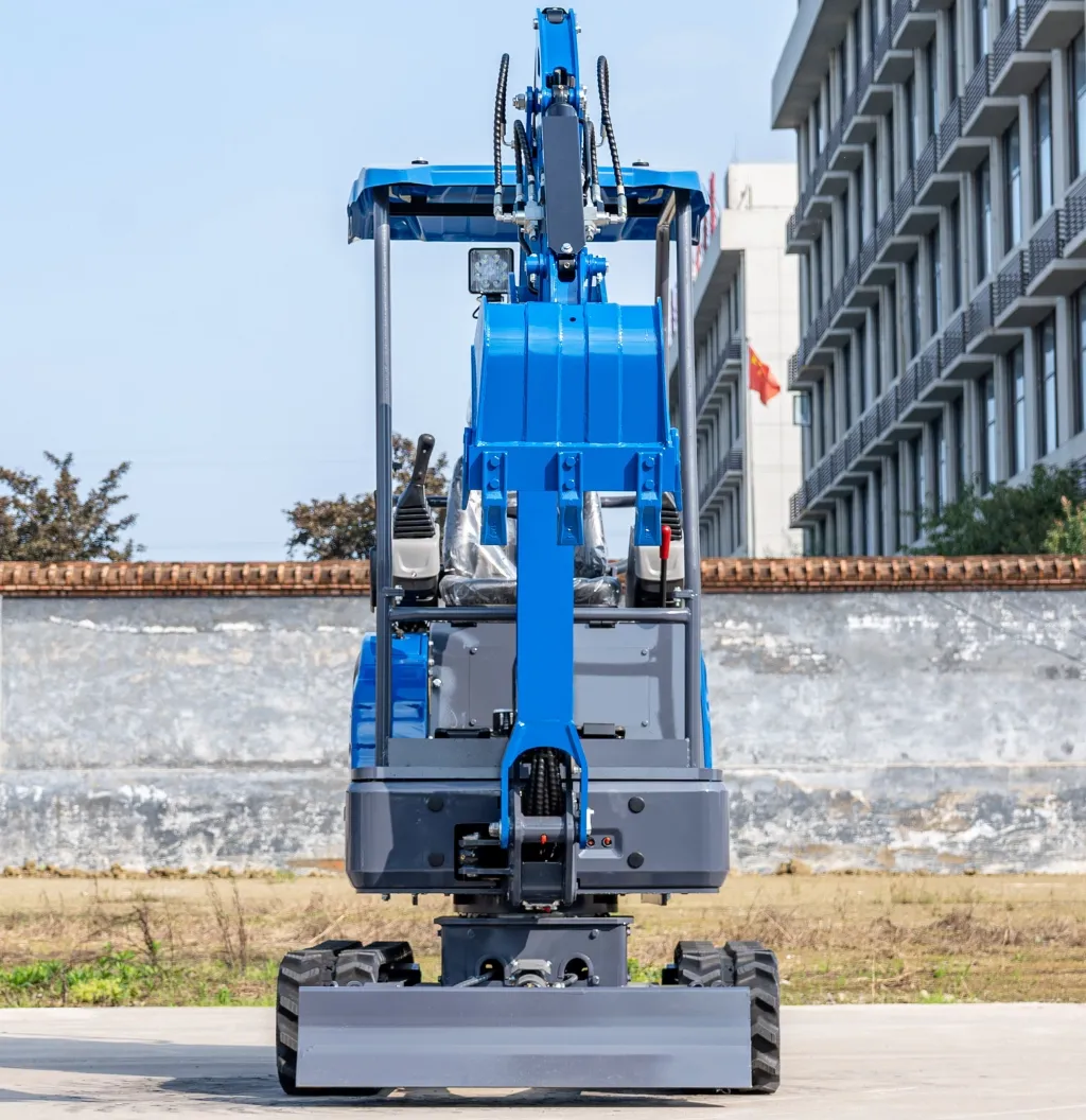 TYPHON TERROR XIX STORM Mini Excavator – 4000lbs Trench Digger with Boom Swing, Canopy, Retractable Tracks