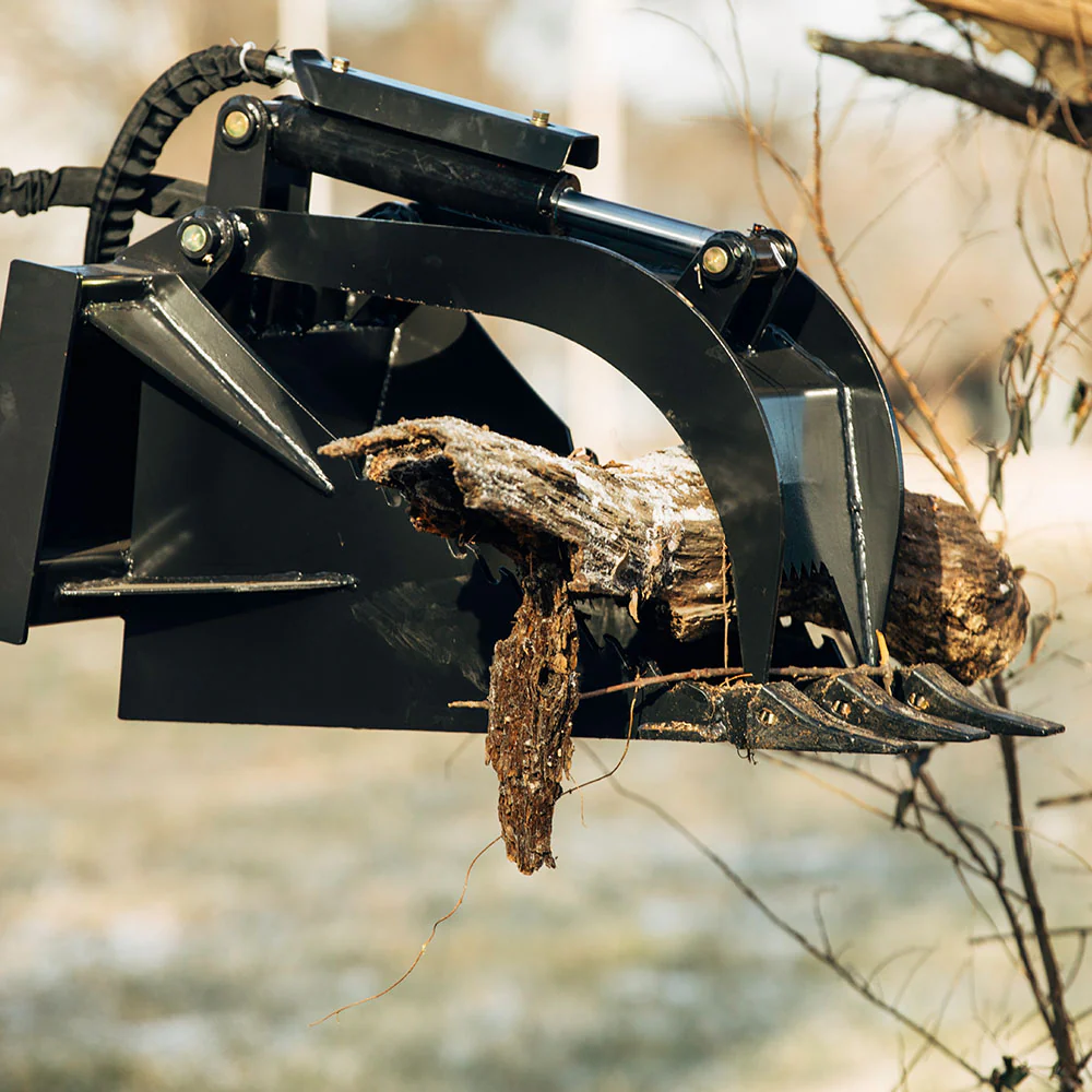 Mini Skid Steer Stump Bucket Grapple