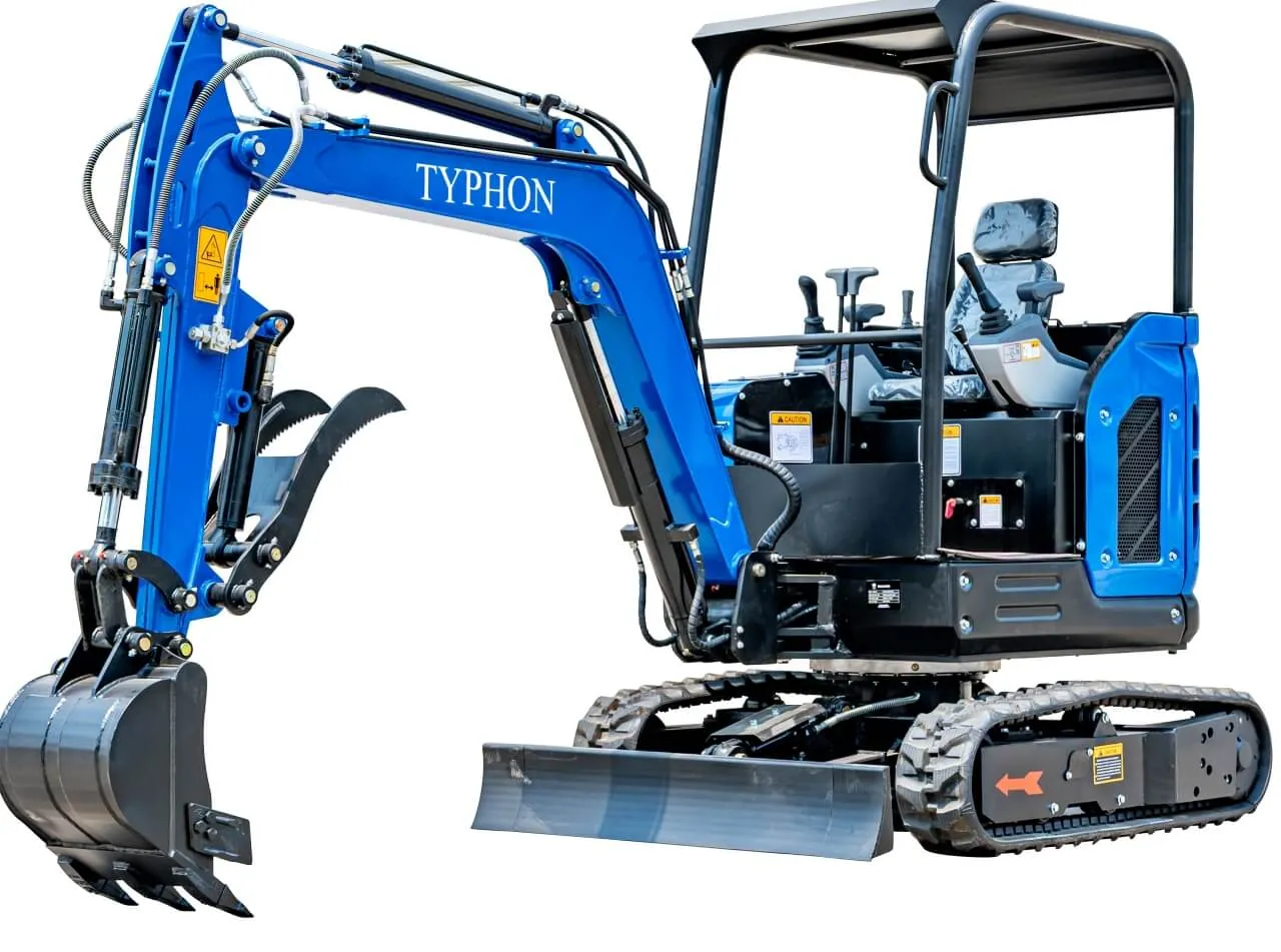 TYPHON TERROR X2 STORM Mini Excavator 2.5 Ton Diesel Kubota V1505 25HP Engine USA