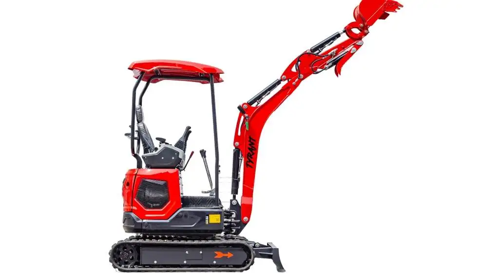 3800lbs TYRANT 17 Diesel Mini Excavator Kubota D902 Engine Side Swing w 12 attachments