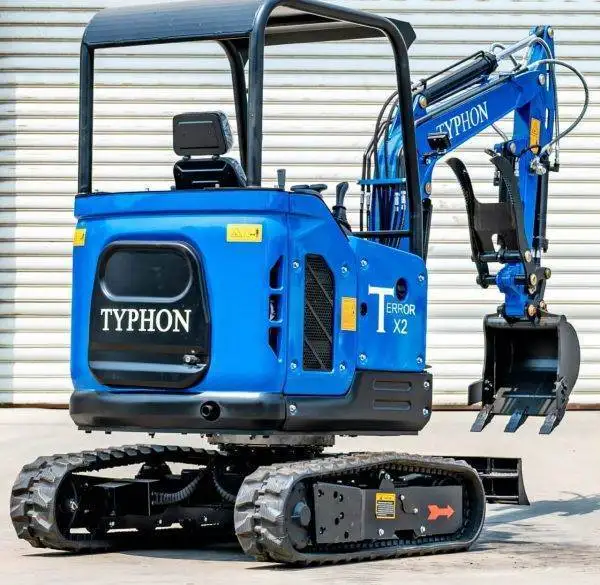 TYPHON TERROR X2 STORM Mini Excavator 2.5 Ton Diesel Kubota V1505 25HP Engine USA