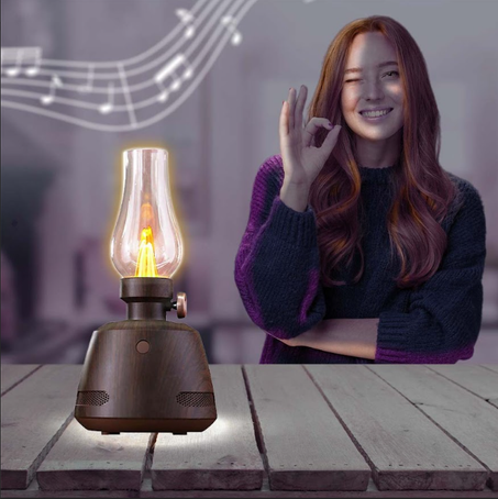 Portable Bluetooth Speaker wood grain