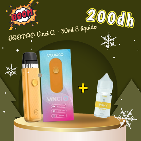 PROMO : POD VOOPOO VINCI Q + 30ML E-LIQUIDE