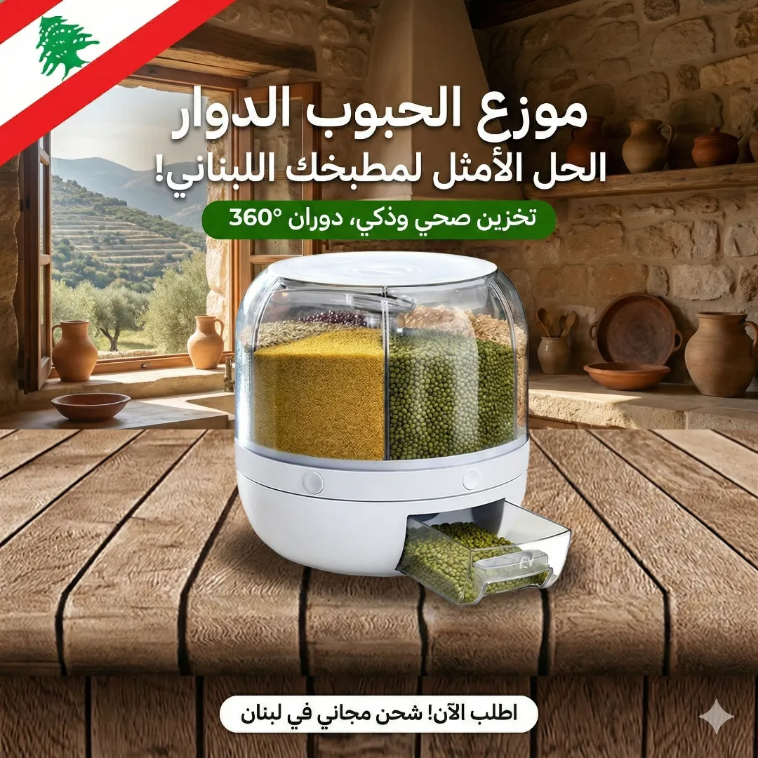 موزع حبوب دوار 360 درجة