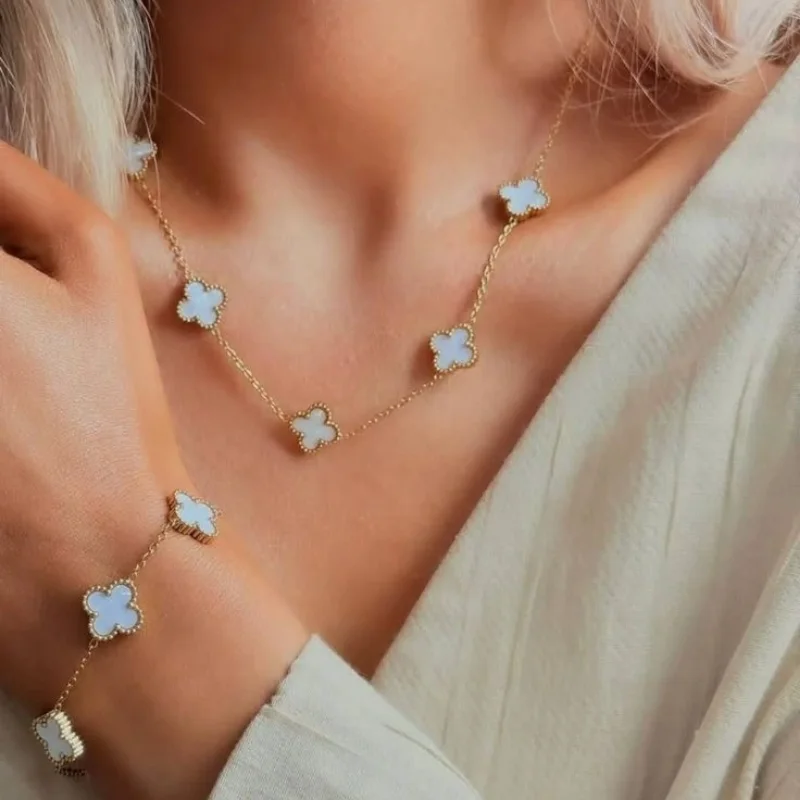 Ensemble Trèfle Velora Bracelets d'oré