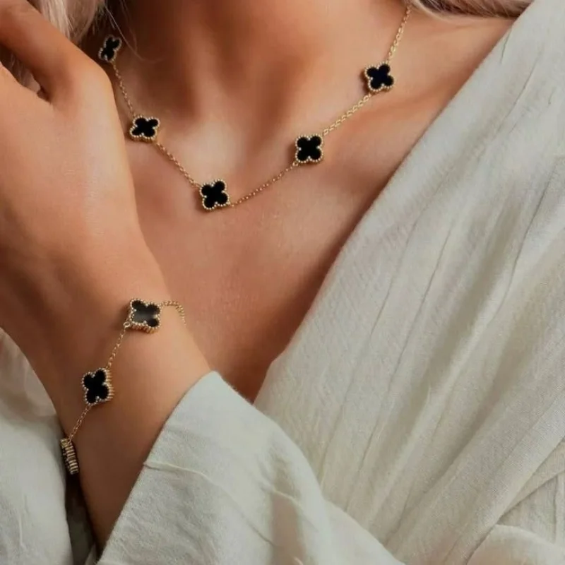 Ensemble Trèfle Velora Bracelets d'oré