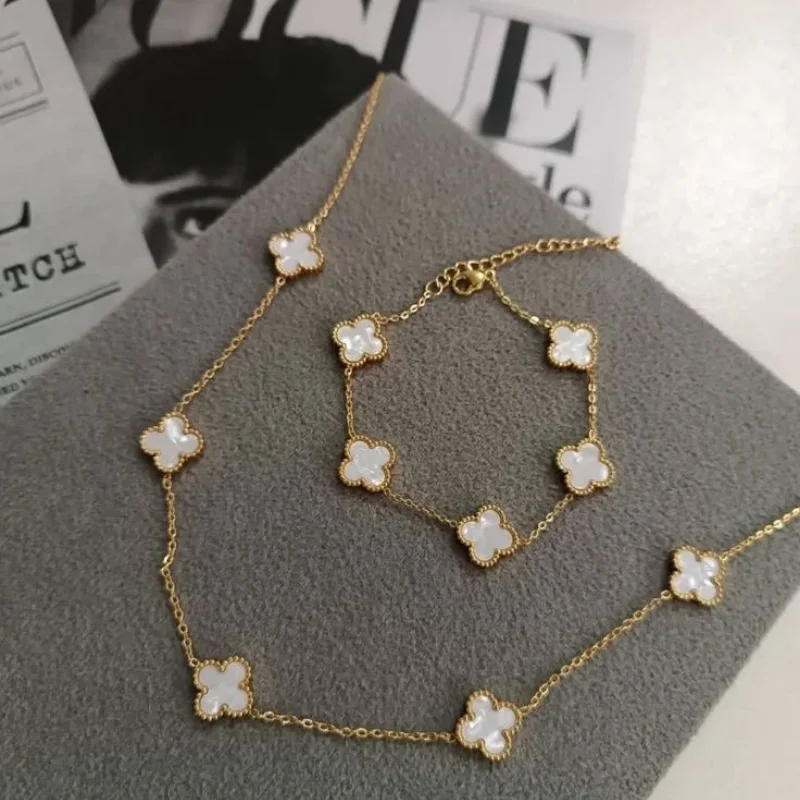 Ensemble Trèfle Velora Bracelets d'oré