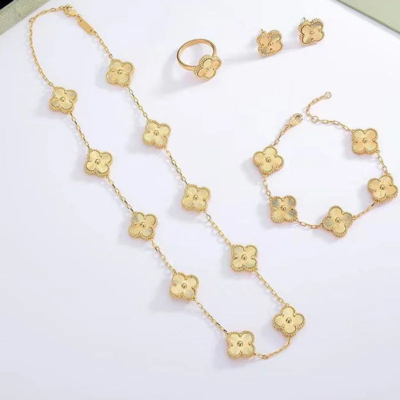 Ensemble Trèfle Velora Bracelets d'oré
