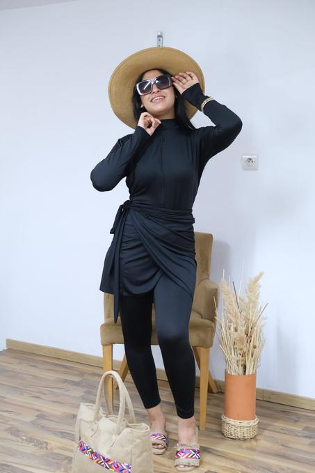 Burkini violette 3 pièces