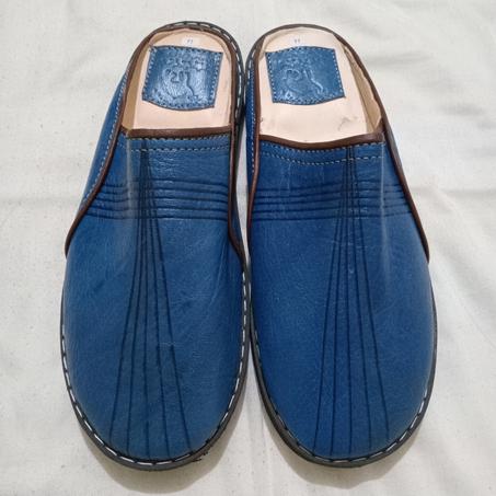 صابو رجالي من الجلد الأزرق الأصلي, التوصيل مجاني.