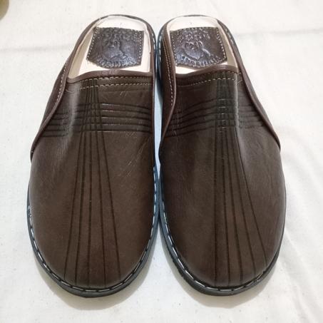 صابو رجالي من الجلد البني الداكن الأصلي, التوصيل مجاني.