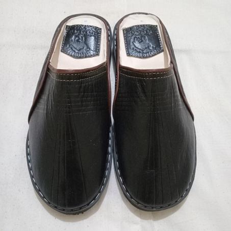 صابو رجالي من الجلد الأسود الأصلي, التوصيل مجاني.