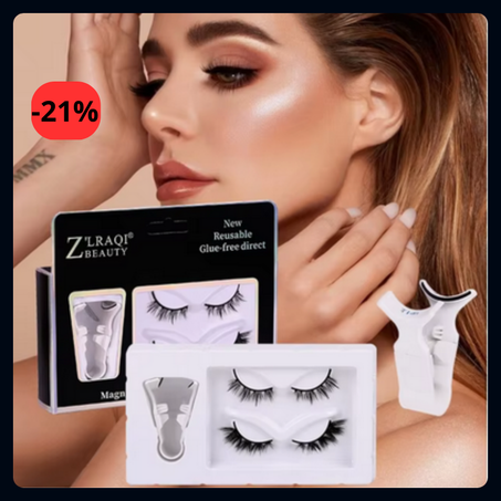 مع  Magnetic Eyelashes Pack  ركب رموشك في ثوانٍ